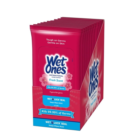 Toallitas desinfectantes para manos Wet Ones Fresh Scent 10 paquetes x200