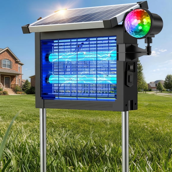 Zechuan Mata Insectos Solar 4500V IP66 Impermeable para Exterior