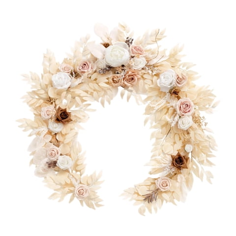 Magideal - Guirnalda De Flores Artificiales, Guirnalda Floral, Flores Artificiales Falsas, Guirnalda De Vegetación Para Decoración De Fondo De Pared De Cena De B Estilo D