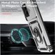 thumbnail image 2 of Funda Resistente Anillo Soporte Motorola Moto G Stylus 5G 2023 Privacidad Cámara Montaje Magnético Plata, 2 of 6