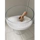 thumbnail image 4 of Cuchara de madera BICB de madera de haya natural de 14 cm para harina y sal de baño, 4 of 5