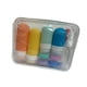 thumbnail image 2 of 16 piezas botellas de viaje para artículos de tocador, frascos de crema vacío, recipientes líquidos multipropósito con bolsa de almacenamiento para ge Amarillo, 2 of 5