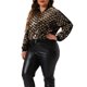 thumbnail image 4 of Agnes Orinda Chaquetas de Lentejuelas para Halloween de Talla Grande para Mujeres, Manga Larga, Fiesta, Bomber Recortada 1X Champán, 4 of 6