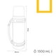 thumbnail image 5 of Termo metálico Gris 1500ml National Geographic, 5 of 5