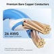 thumbnail image 5 of Cable Ethernet Matters Cat8 de 40 Gbps, 3 pies, 2 unidades, negro, 5 of 7