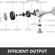 thumbnail image 3 of Juego de generador de turbina eólica de 400W 24V con 5 cuchillas, juego de generador de viento con controlador de carga, generador de energía eólica para marina, RV, hogar, generador de viento, 3 of 8