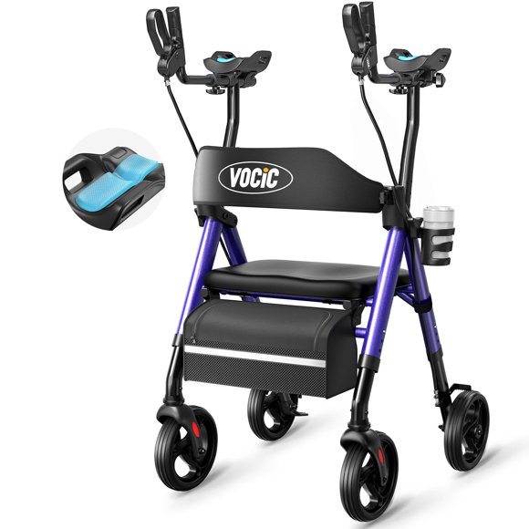 Caminador VOCIC Z22 con Asiento, Rueda de 20 cm, GelSoft