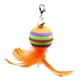 thumbnail image 3 of Juguetes Interactivos Para Gatos Cat Teaser Catcher Varita De Plumas Bola De Juguete Naranja 13 Cm, 3 of 5