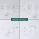thumbnail image 2 of Taza Maredash Glass Jumbo de 473 ml con asa para café, té y sopa, 6 unidades, 2 of 7