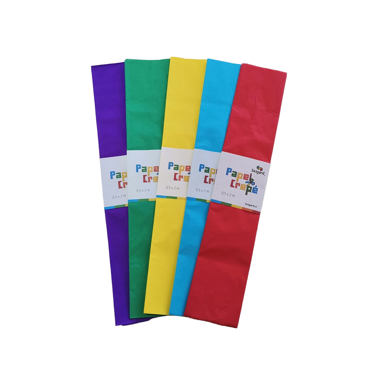 Seigard - Papel Crepé 5 Unidades