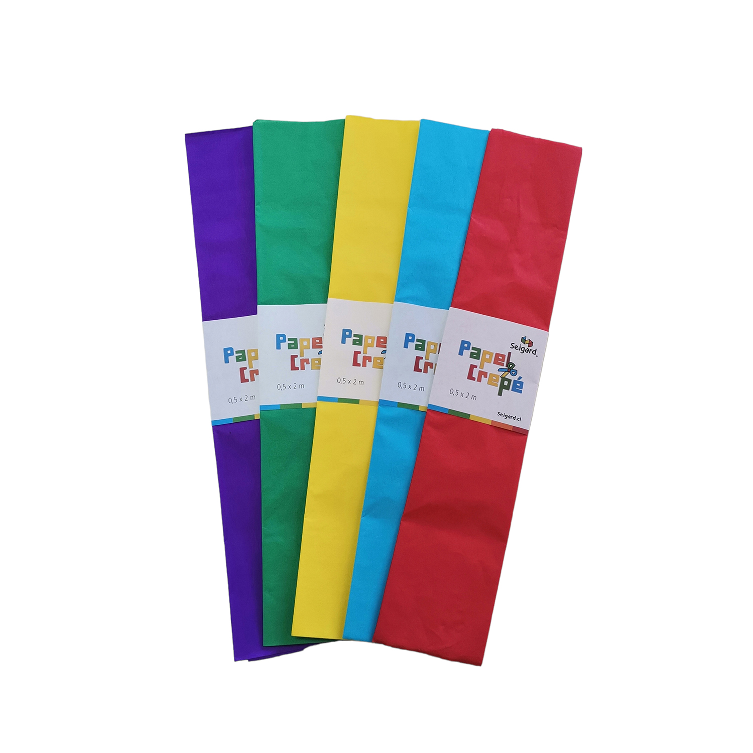 Seigard - Papel Crepé 5 Unidades
