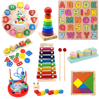 Telotenemos - Juguetes Didácticos De Madera Para Niños Montessori Pack 10