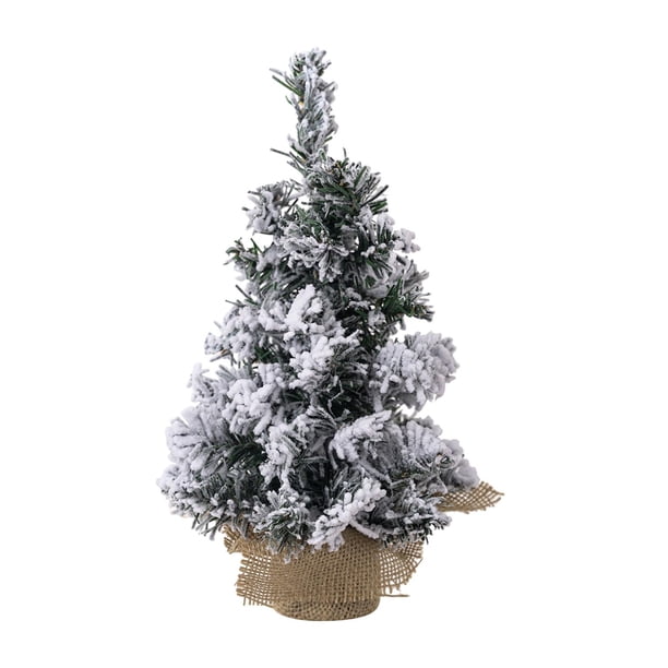 Árbol De Navidad Con Copos De Nieve, árbol De Navidad De Mesa Para Estantes De Festivales, Hogar, 30 Cm