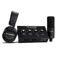 Interfaz De Audio M-Audio M-Track Duo Hd Con Micrófono M100 Y Hdh41
