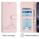 thumbnail image 4 of Funda tipo cartera FOXDOCK para Oppo Reno13 Pro con soporte, ranuras, RFID, diseño de gato, 4 of 5