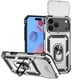 thumbnail image 2 of Funda Resistente Anillo Soporte iPhone 17 Pro Privacidad Cámara Montaje Magnético Plata, 2 of 6