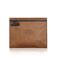 Xusx111 - Bolsa De Notario Pesada, Bolsa De Notario Con Cerradura | Bolsa De Cerradura Para Suministros Notarios Y Objetos De Valor (Marrón)