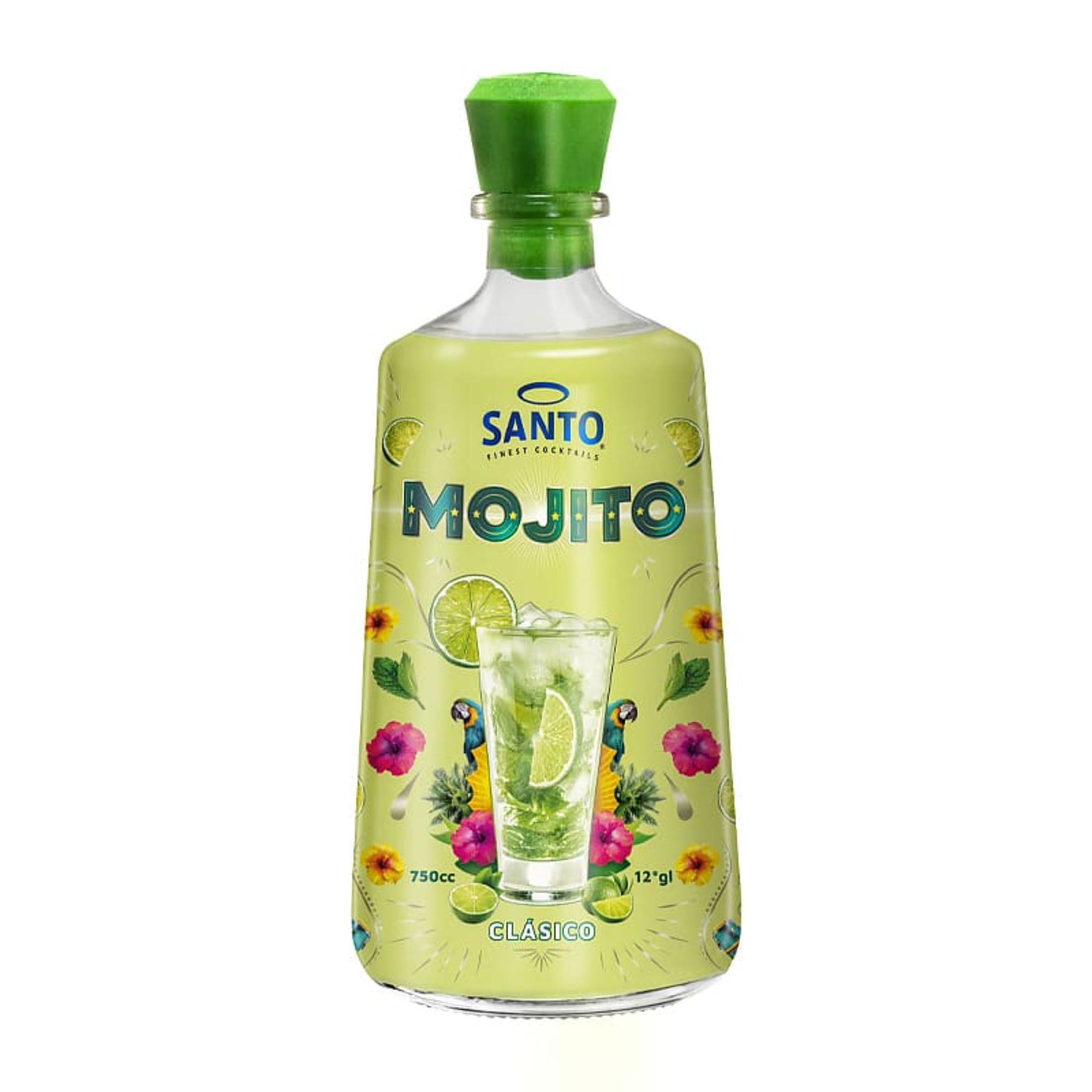 Cóctel Mojito Botella 750 cc Santo Mojito