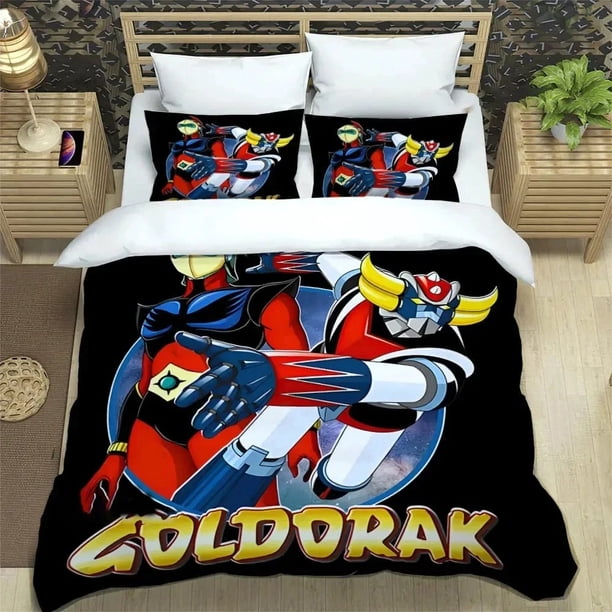 UFO ROBO GRENDIZER GOLDORAK Bedding Set Duvet Cover Bed Set Quilt Cover Pillowcase Comforter Size Boys Adult Bedding Bed Sheets