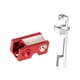 thumbnail image 4 of Herramienta De Reparación De Punta De Taco De Billar, Accesorios De Billar Resistentes, Moldeador De Taco De Piscina 8 En 1, Color Rojo, 4 of 5