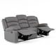 thumbnail image 5 of Sofá 3 Cuerpos Reclinable Moderno Gris New Praga 8041sffgr, 5 of 10