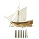 thumbnail image 4 of Barco De Vela Modelo DIY Artesanía De Madera Barco Juguete Educativo Para Ni?os Juguete 8 Uds Ca?ón De Bronce, 4 of 5