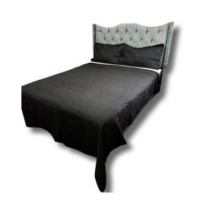 Iiimussa - Cobertor Quilt De Lujo Verano Plaza Y Media Negro