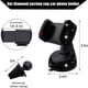 thumbnail image 2 of Soporte universal de cristal para teléfono de coche - Ajustable en 360 grados, seguro para el salpicadero, la rejilla de ventilación y el parabrisas - Compatible con todos los smartphones-Negro, 2 of 6