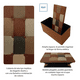 thumbnail image 3 of Puff Baul Plegable Organizador 76x38 Tela Mix Café, 3 of 4