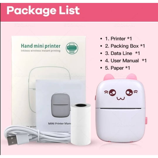Mundo Eve - Mini Impresora Térmica De Bolsillo