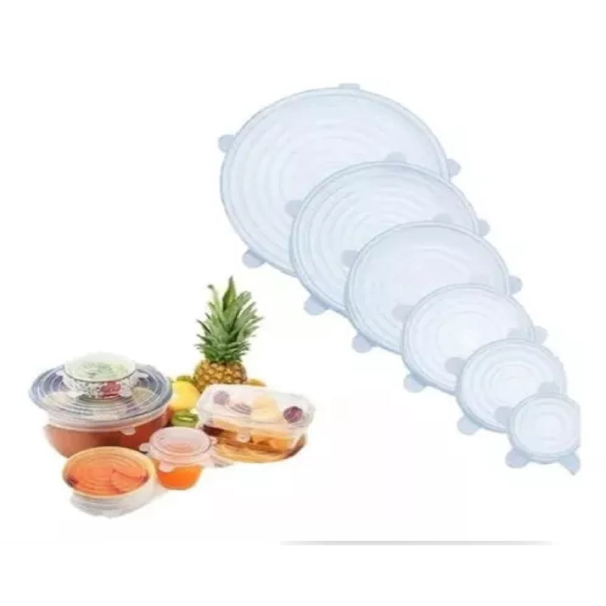 Genérico - Tapa De Silicona Extendible Reutilizable