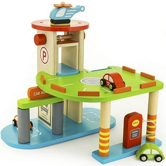 Garaje De Autos Con Helipuerto Y Accesorios