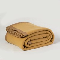 Frazada Polar Borde Satin Linea Hotel 1 P Beige