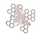 thumbnail image 2 of Abeja Colmena Jardín Decoración Hierro Siluetas árbol Plug-in Ornamento Hogar Arte Decoración Rosa, 2 of 5