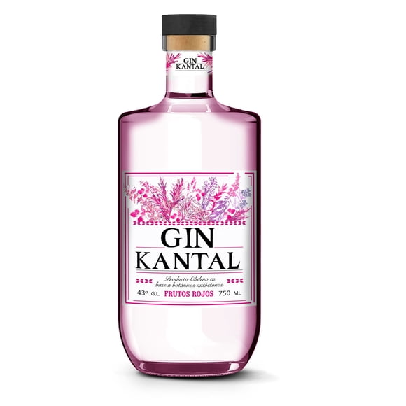 Gin Botella frutos rojos, 750 ml