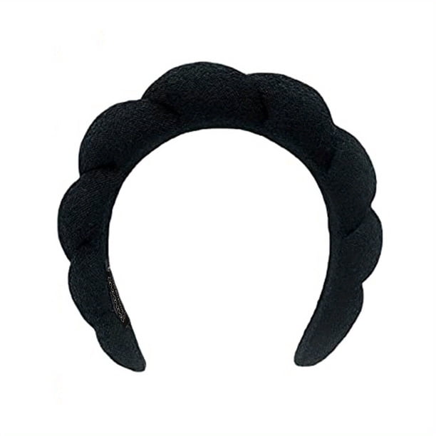 Spa Headband & Wrist Bands For Women, Skincare Headband & Wristband For Washing Face, Makeup Headband Wrist Scrunchies Puffy Sponge Spa Headband Terry Towel Cloth Fabric Bubble Head Band For Skincare,