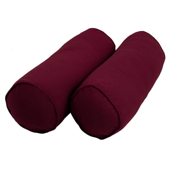 Agujas de sarga maciza Bolster Pillows Blazing, con insertos, 20 x 8 cm