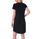 thumbnail image 3 of INSPIRE CHIC Vestido de Dormir de Regreso a Clases para Mujeres con Estampado de Gatos, Manga Corta, Bata de Rayón con Bolsillos, Largo a la Rodilla, Ropa de Casa M Negro, 3 of 6