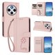 thumbnail image 2 of Funda Cartera Trébol para Xiaomi Poco M7 5G con Ranuras Tarjetas y Carga Inalámbrica Rosa, 2 of 6