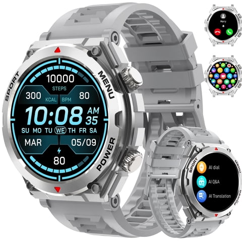 Smartwatch Bvlrksc De 1,52"" Hd Para Uso Militar Y Fitness