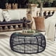 thumbnail image 2 of Mesa diseño de centro Creta Rattan Negro, 2 of 4