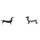 thumbnail image 1 of Aros Perrito Salchicha Dachshund en Plata 925, 1 of 2