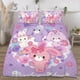 thumbnail image 3 of Bonbonribbon 3-Piece Bedding Set For Kids Boys Girls Adult Cartoon Warm Cute Fashion Holiday Present Gift Bed Sheets, 3 of 5