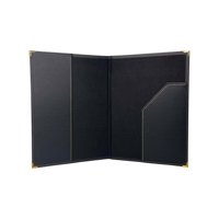 Carpeta De Ecocuero Negro Tratur