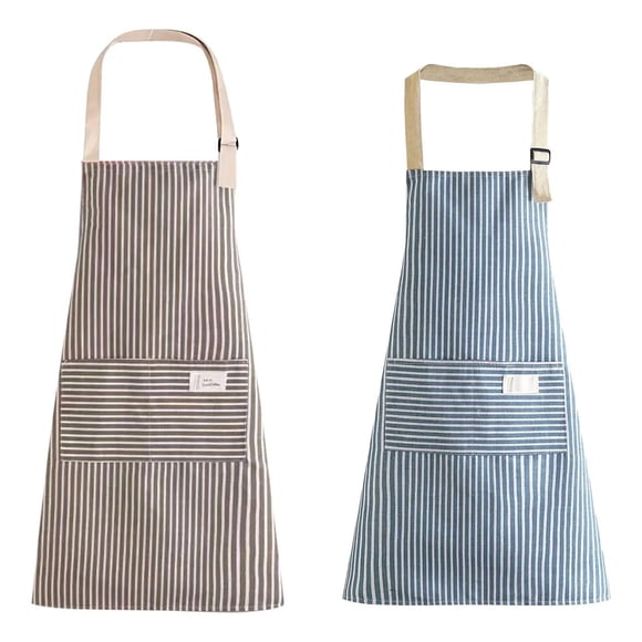 Pack De 2 Delantales De Algodón Y Lino Cocina Barbero Pintor