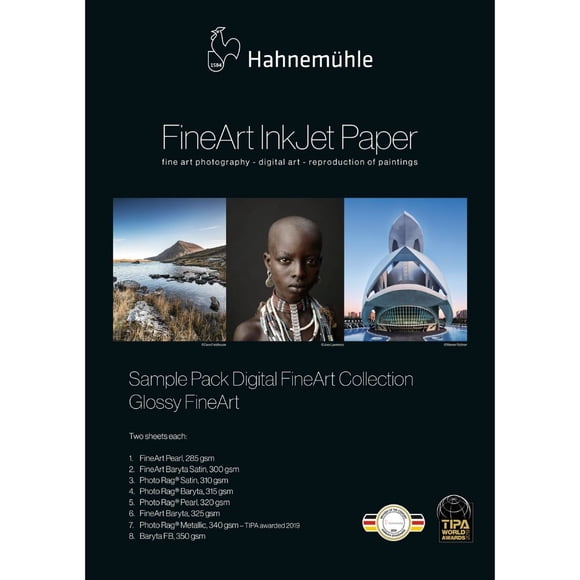 Paquete De Muestra Hahnemuhle Digital Glossy FineArt A4