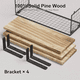 thumbnail image 4 of Kit 4 Capas Repisas  Flotantes Belug  De Madera Modernas Marron Claro, 4 of 5