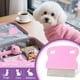 thumbnail image 5 of Peine antipulgas Jegtew para perros y gatos con mango de goma rosa, 5 of 7
