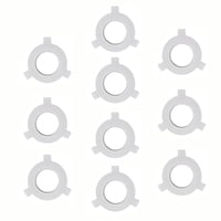 Magideal - 10 Anillos Reductores De Pantalla De Lámpara, Anillos Adaptadores, Anillos De Lámpara, Accesorios De Lámpara Ligeros, Arandela Resistente, Convertidor E27 A E14