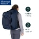 thumbnail image 2 of Mochila de viaje Osprey Fairview 55L para mujer Zircon Red, 2 of 9
